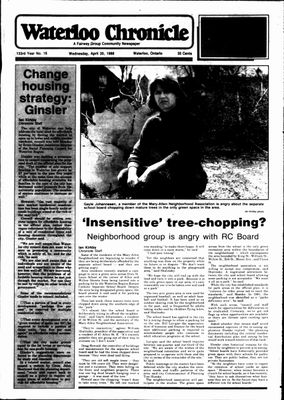 Waterloo Chronicle (Waterloo, On1868), 20 Apr 1988