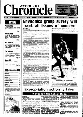 Waterloo Chronicle (Waterloo, On1868), 11 May 1988