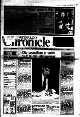 Waterloo Chronicle (Waterloo, On1868), 11 Jan 1989