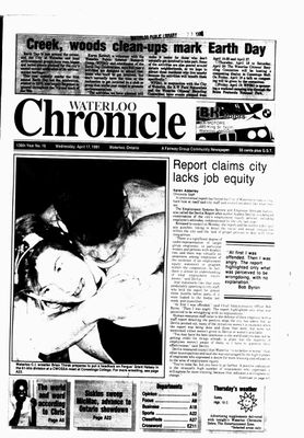 Waterloo Chronicle (Waterloo, On1868), 17 Apr 1991