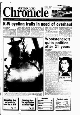 Waterloo Chronicle (Waterloo, On1868), 7 Aug 1991