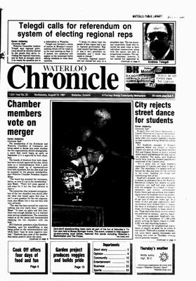 Waterloo Chronicle (Waterloo, On1868), 14 Aug 1991