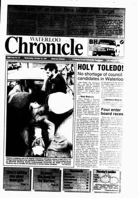 Waterloo Chronicle (Waterloo, On1868), 16 Oct 1991