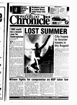 Waterloo Chronicle (Waterloo, On1868), 12 Aug 1992