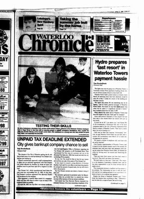 Waterloo Chronicle (Waterloo, On1868), 21 Apr 1993