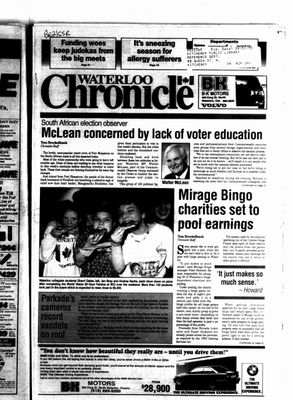 Waterloo Chronicle (Waterloo, On1868), 27 Apr 1994