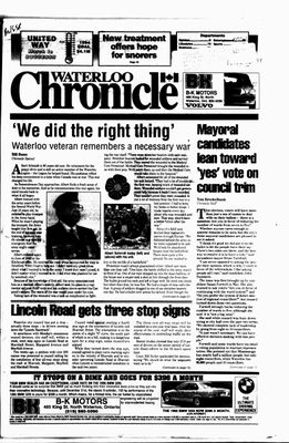 Waterloo Chronicle (Waterloo, On1868), 9 Nov 1994