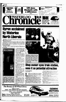 Waterloo Chronicle (Waterloo, On1868), 23 Nov 1994