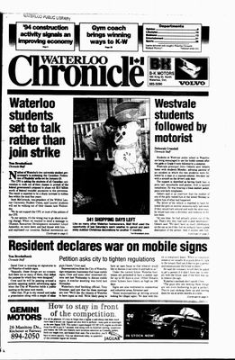 Waterloo Chronicle (Waterloo, On1868), 18 Jan 1995