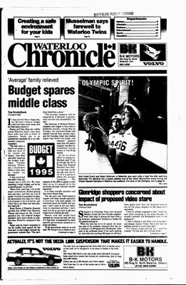 Waterloo Chronicle (Waterloo, On1868), 1 Mar 1995