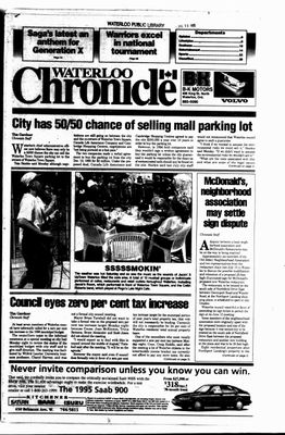 Waterloo Chronicle (Waterloo, On1868), 19 Jul 1995