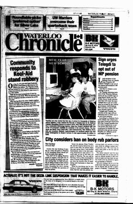 Waterloo Chronicle (Waterloo, On1868), 6 Sep 1995