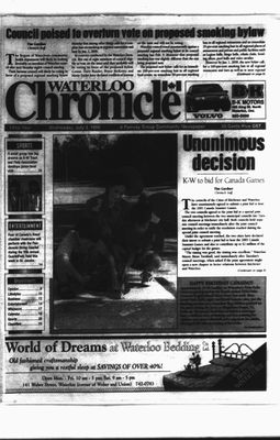 Waterloo Chronicle (Waterloo, On1868), 3 Jul 1996