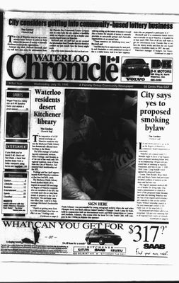 Waterloo Chronicle (Waterloo, On1868), 10 Jul 1996