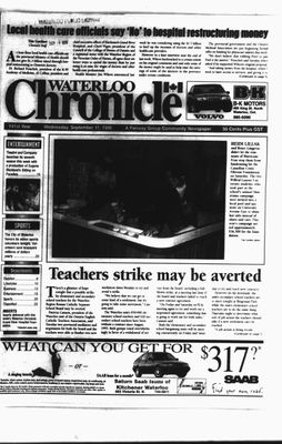 Waterloo Chronicle (Waterloo, On1868), 11 Sep 1996