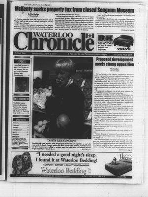 Waterloo Chronicle (Waterloo, On1868), 2 Apr 1997