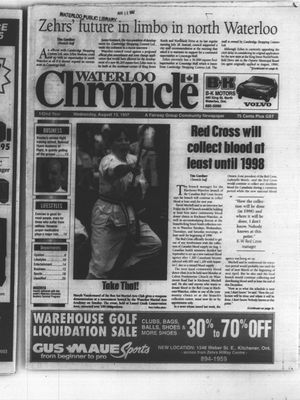 Waterloo Chronicle (Waterloo, On1868), 13 Aug 1997