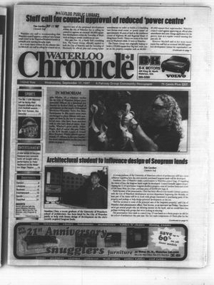 Waterloo Chronicle (Waterloo, On1868), 17 Sep 1997