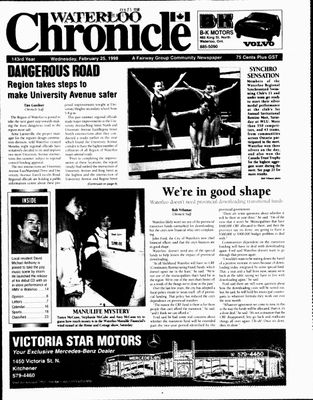 Waterloo Chronicle (Waterloo, On1868), 25 Feb 1998