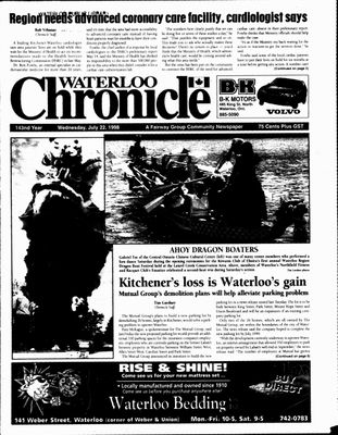 Waterloo Chronicle (Waterloo, On1868), 22 Jul 1998