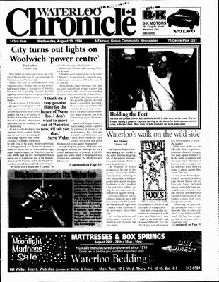 Waterloo Chronicle (Waterloo, On1868), 19 Aug 1998