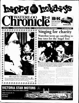 Waterloo Chronicle (Waterloo, On1868), 16 Dec 1998