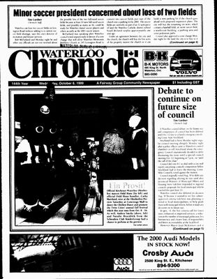 Waterloo Chronicle (Waterloo, On1868), 6 Oct 1999