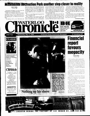 Waterloo Chronicle (Waterloo, On1868), 17 May 2000