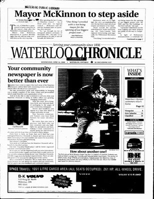 Waterloo Chronicle (Waterloo, On1868), 14 Jun 2000