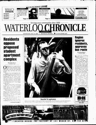 Waterloo Chronicle (Waterloo, On1868), 19 Jul 2000