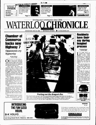 Waterloo Chronicle (Waterloo, On1868), 26 Jul 2000