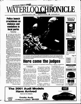 Waterloo Chronicle (Waterloo, On1868), 2 Aug 2000