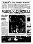 Waterloo Chronicle (Waterloo, On1868), 4 Jul 2001