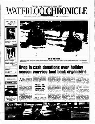 Waterloo Chronicle (Waterloo, On1868), 2 Jan 2002