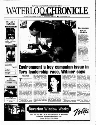 Waterloo Chronicle (Waterloo, On1868), 23 Jan 2002