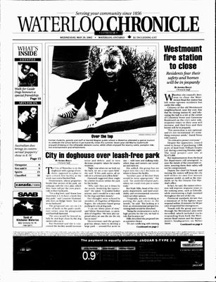 Waterloo Chronicle (Waterloo, On1868), 29 May 2002