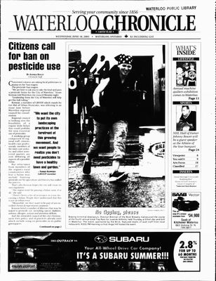 Waterloo Chronicle (Waterloo, On1868), 18 Jun 2003