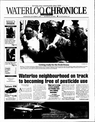 Waterloo Chronicle (Waterloo, On1868), 3 Sep 2003