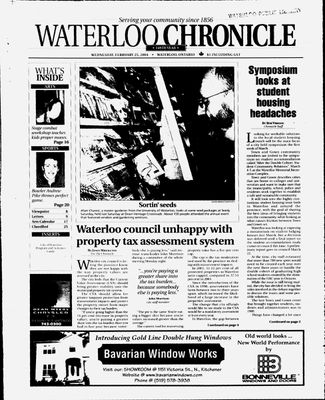 Waterloo Chronicle (Waterloo, On1868), 25 Feb 2004