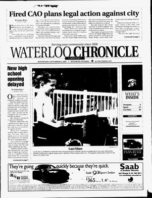 Waterloo Chronicle (Waterloo, On1868), 8 Sep 2004