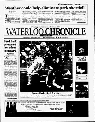 Waterloo Chronicle (Waterloo, On1868), 20 Oct 2004