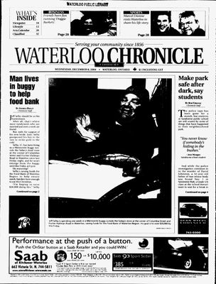 Waterloo Chronicle (Waterloo, On1868), 8 Dec 2004