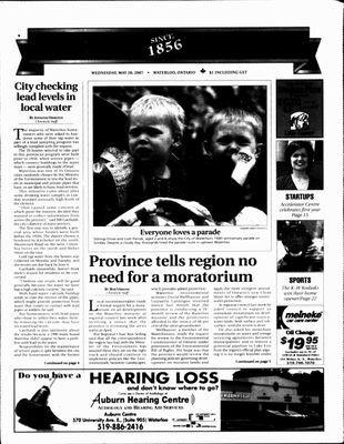 Waterloo Chronicle (Waterloo, On1868), 30 May 2007