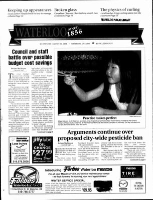 Waterloo Chronicle (Waterloo, On1868), 30 Jan 2008