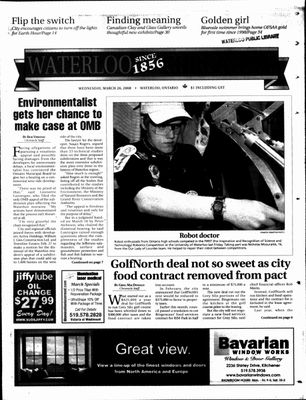 Waterloo Chronicle (Waterloo, On1868), 26 Mar 2008