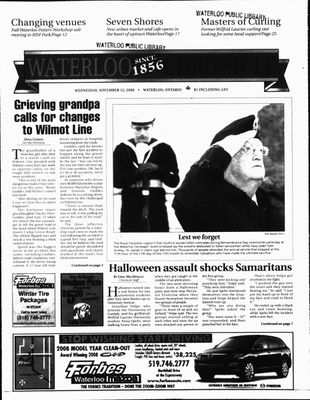 Waterloo Chronicle (Waterloo, On1868), 12 Nov 2008