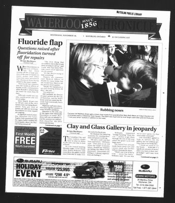 Waterloo Chronicle (Waterloo, On1868), 18 Nov 2009