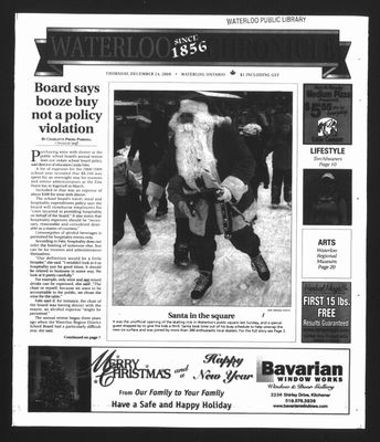 Waterloo Chronicle (Waterloo, On1868), 24 Dec 2009