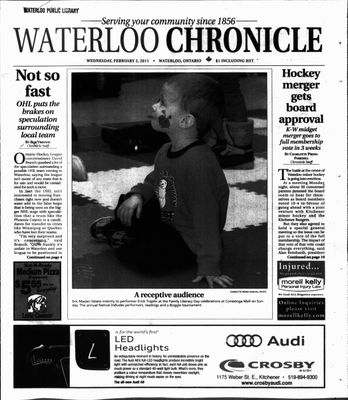 Waterloo Chronicle (Waterloo, On1868), 2 Feb 2011