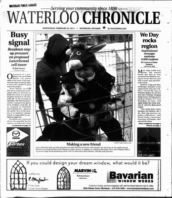 Waterloo Chronicle (Waterloo, On1868), 23 Feb 2011